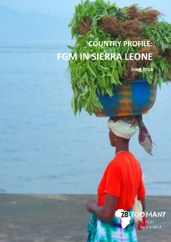 Country Profile: FGM in Sierra Leone (2014, English)